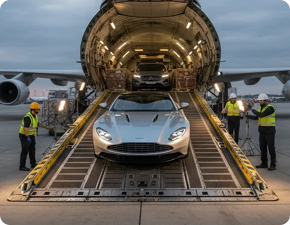 Car shipping by air freight option for shipping a car from Dubai