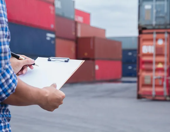 Customs and export documents prepared for vehicle shipping from Dubai