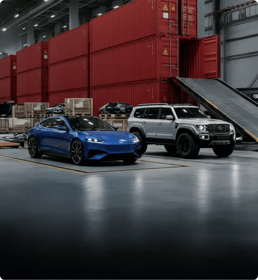 Sedans, SUVs, and 4x4 Vehicles transported by E House Movers in Dubai