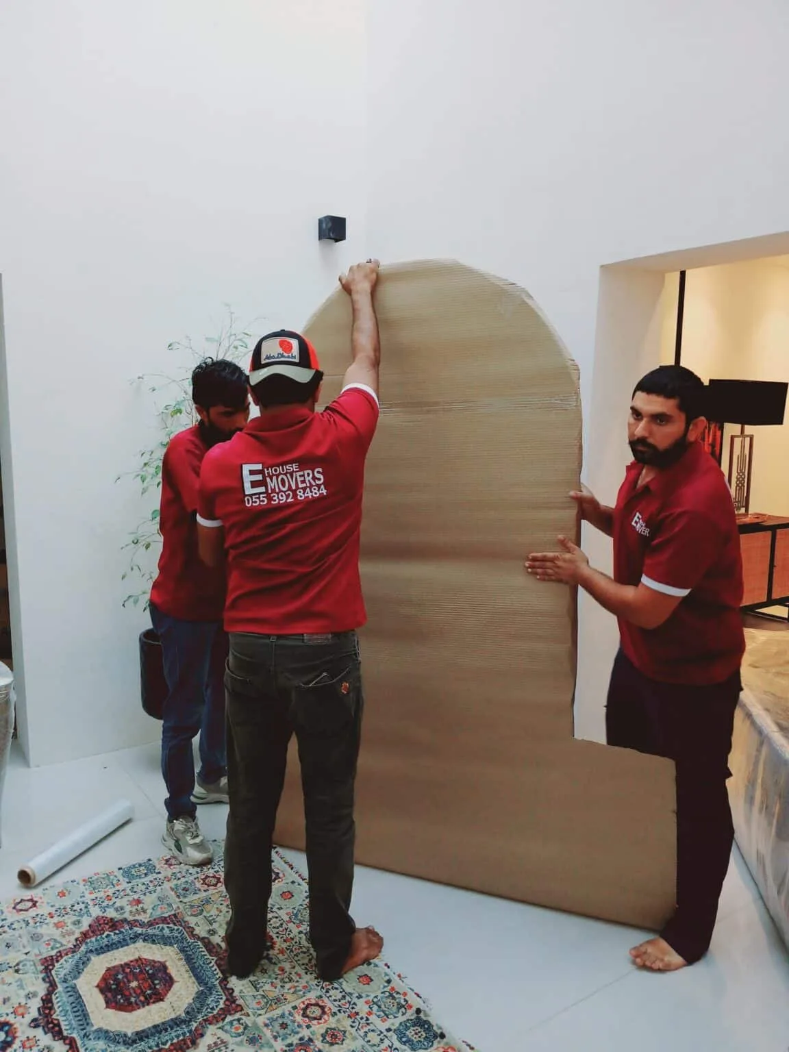 Personal goods and boxes packed for shipping from Dubai