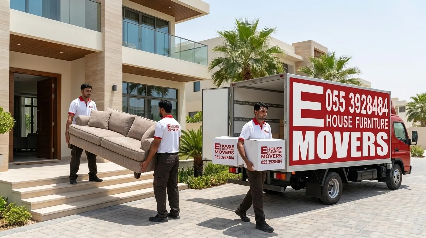 E House Mover Team Carefully Packing Kitchen Items