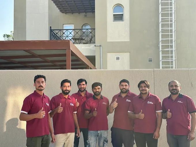 Professional movers in Dubai Marina - the E House Movers team at work