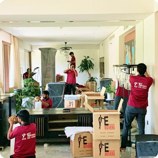 E House Movers export packing and coordinated shipping from Dubai to the USA
