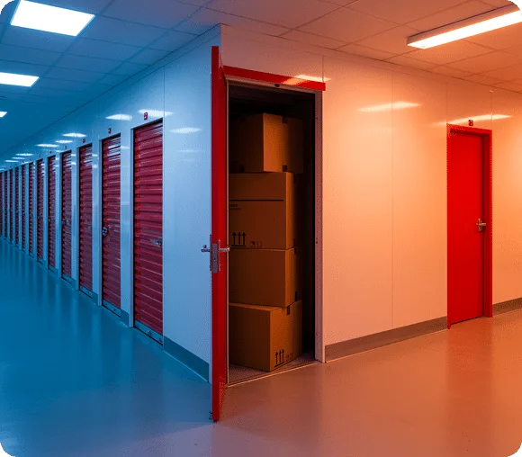 Climate-controlled self storage units with CCTV security in Al Quoz