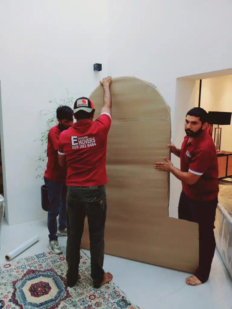E House Movers crew handling a relocation in Bur Dubai