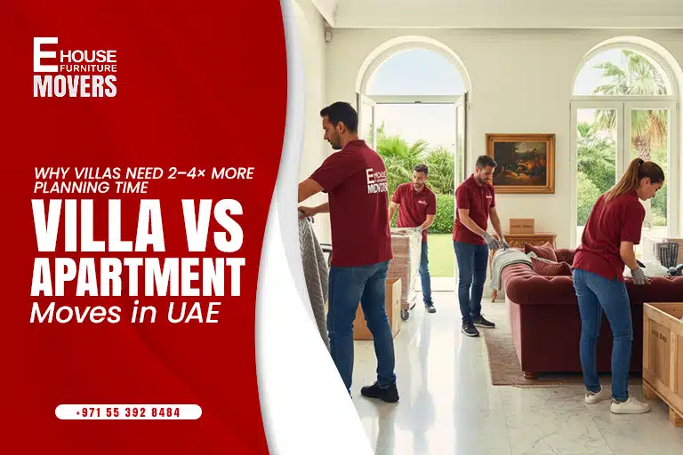 apartment vs villa move planning time