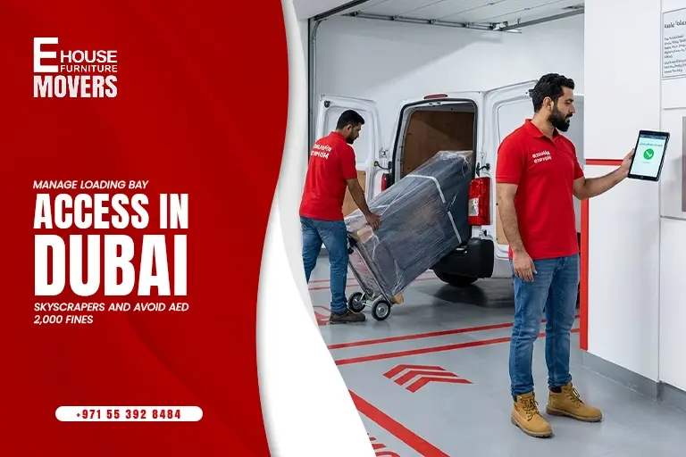 How do you manage loading bay access in Dubai skyscrapers and avoid AED 2,000 fines?