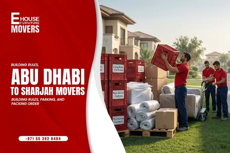 Abu Dhabi to Sharjah Movers : Building Rules, Parking, and Packing Order