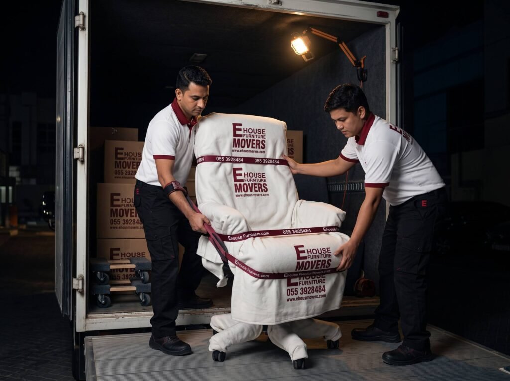 office chair loading in dubai by ehouse movers-min